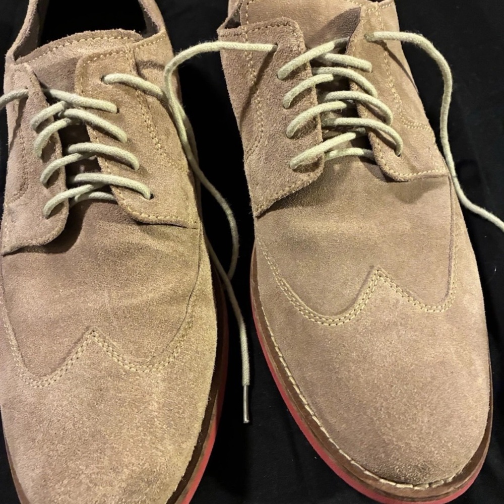Cole Haan Men's Suede Oxfords - Beige